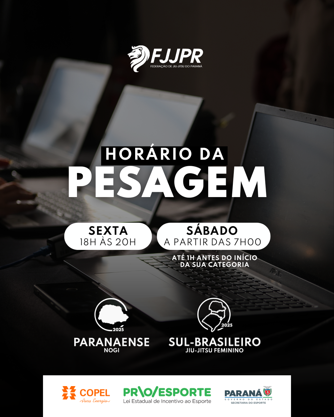 Informação sobre a pesagem